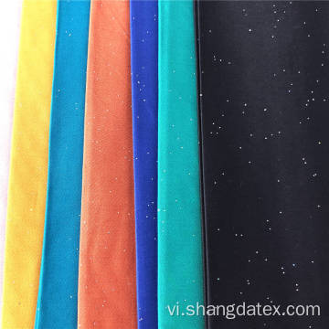 Rayon Satin Plain nhuộm với lá chấm